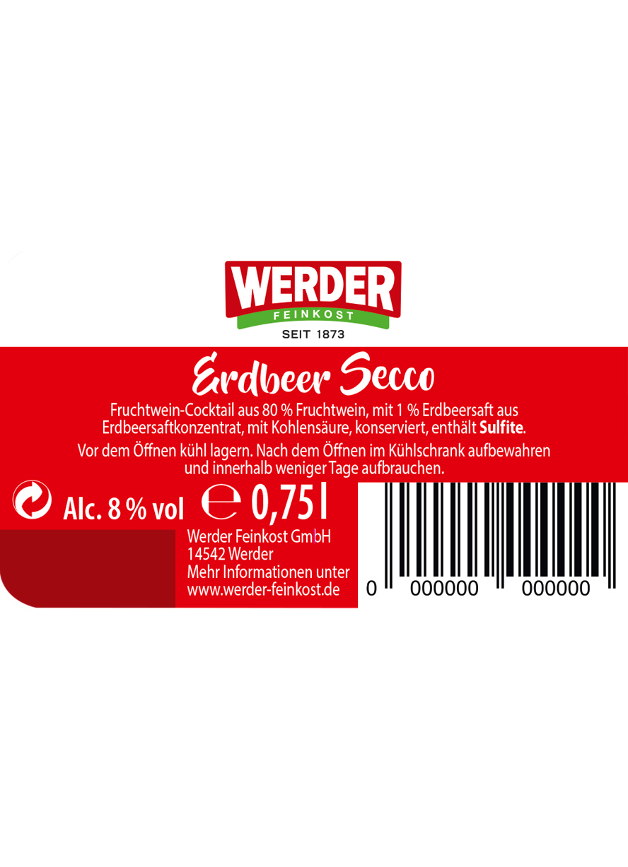 WERDER Erdbeer Secco