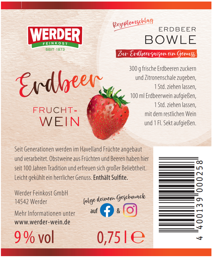 Erdbeer Wein