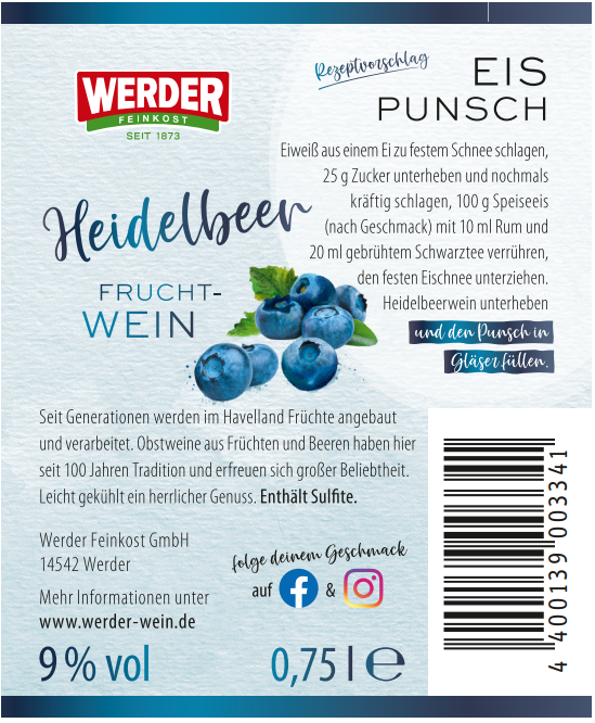 Heidelbeer Wein