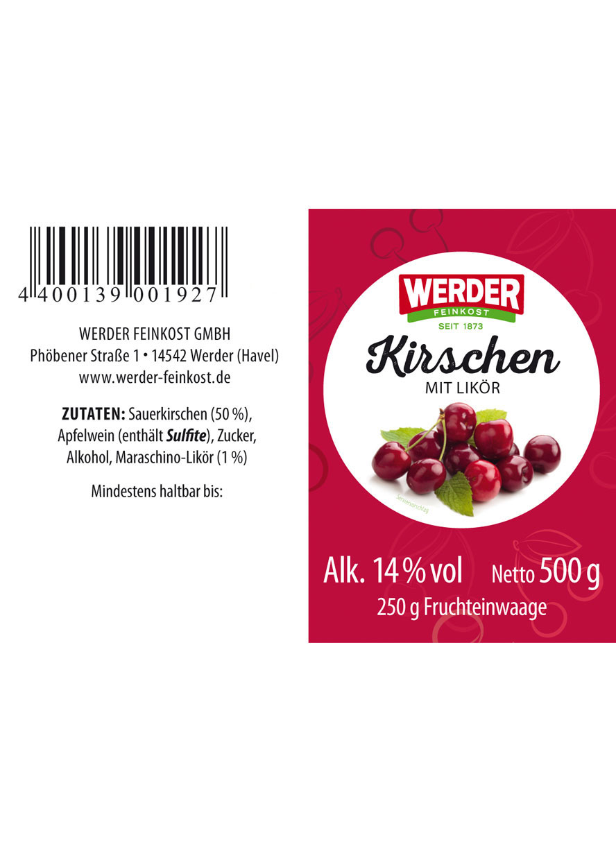 Kirschen mit Likör
